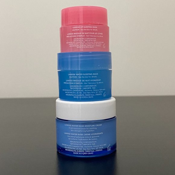 Laneige set: Lip Sleeping Mask, Water Sleeping Mask & Water Bank Moisture Cream - Picture 4 of 16